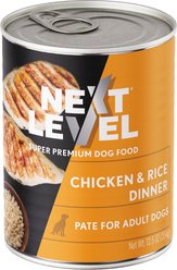 Next Level Super Premium Pet Food Chicken & Rice Dinner Dog Wet Food Topper, 12.5-oz can, case of 12