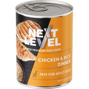 Next Level Super Premium Pet Food Chicken & Rice Dinner Dog Wet Food Topper, 12.5-oz can, case of 12