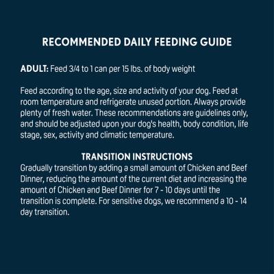 Show full view: Next Level Super Premium Pet Food Chicken & Beef Dinner Dog Wet Food Topper, 12.5-oz can, case of 12 slide 6 of 7