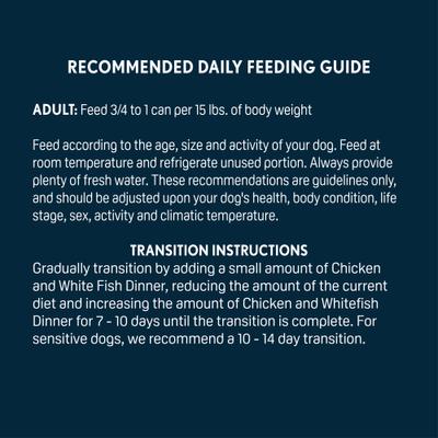 Show full view: Next Level Super Premium Pet Food Chicken & White Fish Dinner Dog Wet Food Topper, 12.5-oz can, case of 12 slide 6 of 7