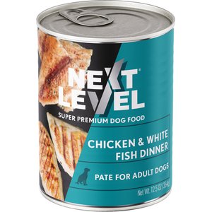 Next Level Super Premium Pet Food Chicken & White Fish Dinner Dog Wet Food Topper, 12.5-oz can, case of 12