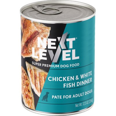 Next Level Super Premium Pet Food Next Level Super Premium Pet Food Chicken & White Fish Dinner Dog Wet Food Topper, 12.5-oz can, case of 12