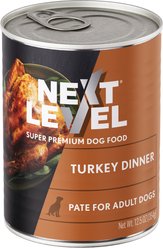 Next Level Super Premium Pet Food Turkey Dinner Dog Wet Food Topper, 12.5-oz can, case of 12