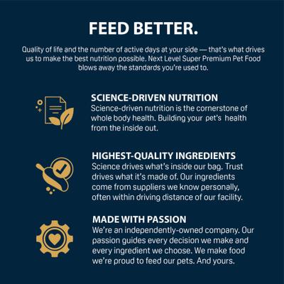 Show full view: Next Level Super Premium Pet Food Grain-Free River Salmon Skin & Coat Recipe Dry Cat Food, 15-lb bag slide 6 of 8