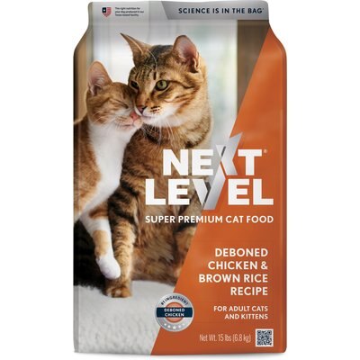 Next Level Super Premium Pet Food Next Level Super Premium Pet Food Deboned Chicken & Brown Rice Recipe Dry Cat Food, 15-lb bag