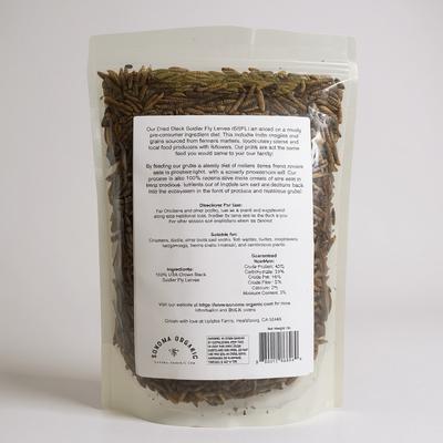 Show full view: Sonoma Organic Dried Black Soldier Fly Larvae Chicken Feed, 1-lb bag slide 2 of 4