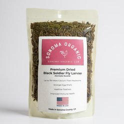 Sonoma Organic Dried Black Soldier Fly Larvae Chicken Feed, 1-lb bag slide 1 of 2