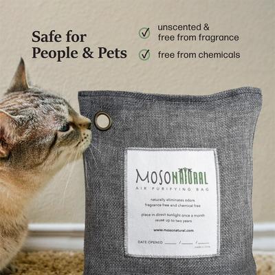 Show full view: Moso Natural Bamboo Charcoal Air Purifying Fragrance-Free Dog & Cat Deodorizer, 17.6-oz bag slide 7 of 9