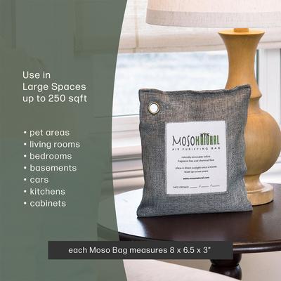 Show full view: Moso Natural Bamboo Charcoal Air Purifying Fragrance-Free Dog & Cat Deodorizer, 17.6-oz bag slide 5 of 9
