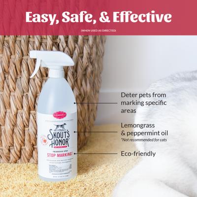 Show full view: Skout's Honor Stop Marking! Preventative Dog Spray, 35-fl oz bottle slide 6 of 9