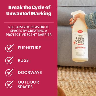 Show full view: Skout's Honor Stop Marking! Preventative Dog Spray, 35-fl oz bottle slide 5 of 9