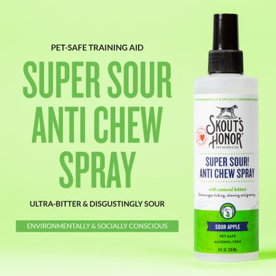 Show full view: Skout's Honor Super Sour Anti Chew Dog & Cat Spray, 8-fl oz bottle slide 4 of 11