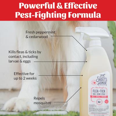 Show full view: Skout's Honor Flea & Tick Dog & Home Spray, 28-fl oz bottle slide 6 of 10