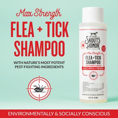 Show full view: Skout's Honor Flea & Tick Dog Shampoo, 16-fl oz bottle slide 3 of 10