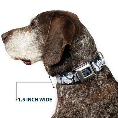 Show full view: Buckle-Down Disney Dogs Group Collage Paws Dog Collar, Medium: 11 to 16.5-in neck, 1-in wide slide 7 of 8