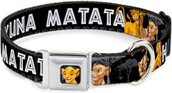 Buckle-Down Disney Lion King Simba Nala Hakuna Matata Dog Collar, Medium: 11 to 16.5-in neck, 1-in wide