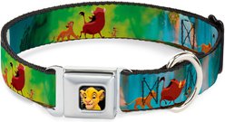 Buckle-Down Disney Lion King Simba Pumba Timon Growing Up Dog Collar, Medium: 11 to 16.5-in neck, 1-in wide