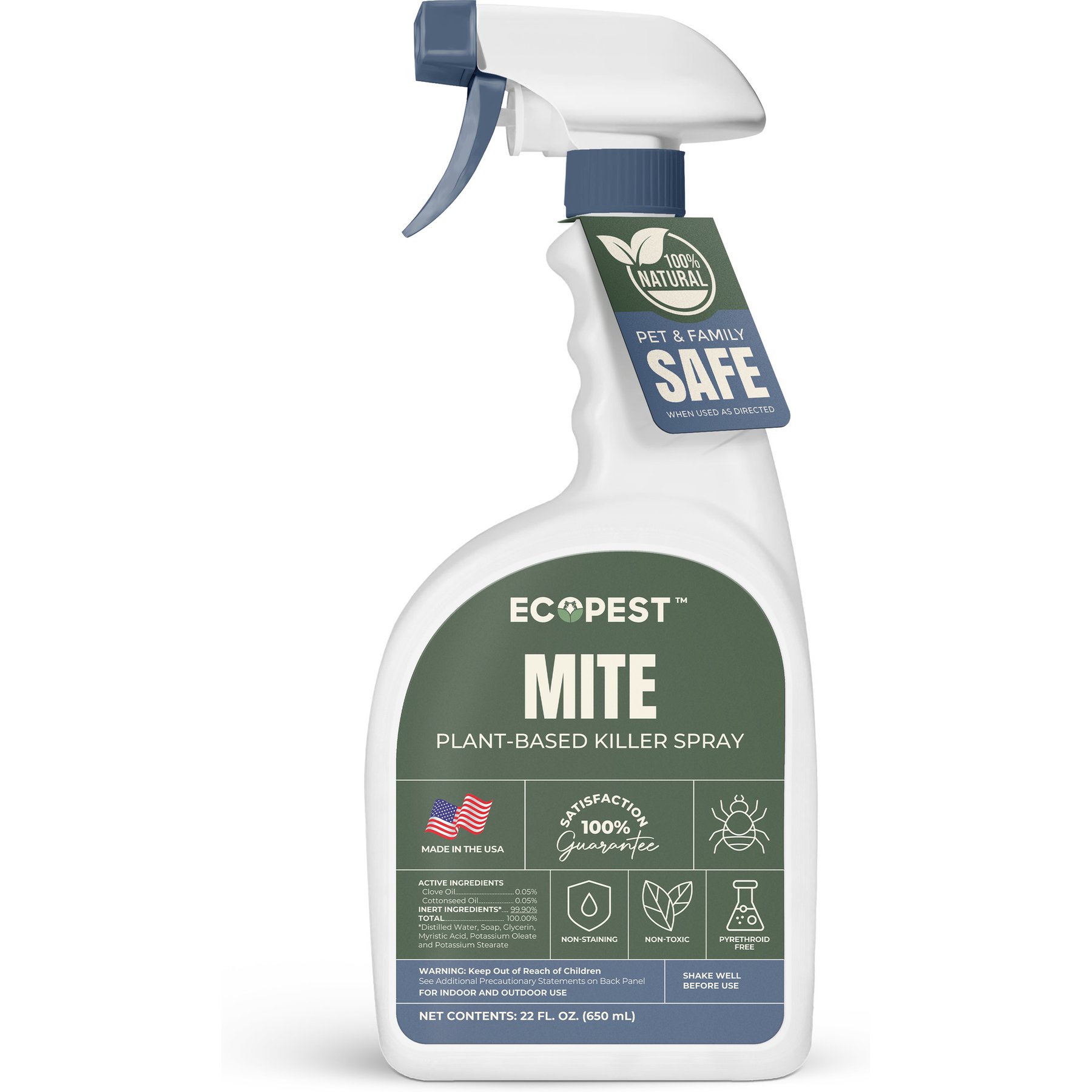 ECOPEST Dog, Cat, Chicken & Reptile Mite Spray, 22-oz bottle