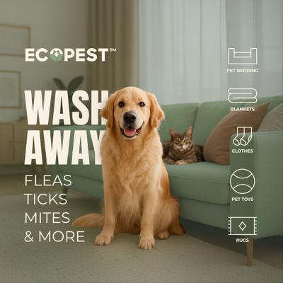 Show full view: ECOPEST BugOut! Laundry Additive Dog & Cat Flea & Tick Treatment, 32-fl oz bottle slide 6 of 9