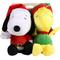 Show in main carousel: PEANUTS Christmas Holiday Snoopy Santa & Woodstock Elf Big Head 9-in Plush Dog Toy, 2 count slide 1 of 7
