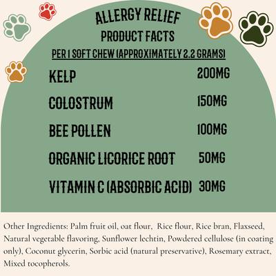 Show full view: Pawssups Allergy Relief Chew Supplement for Dogs, 12 count jar slide 4 of 10