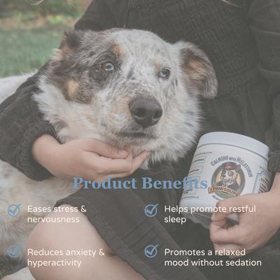 Show full view: Pawssups Calming with Melatonin Chew Supplement for Dogs, 120 count jar slide 4 of 10