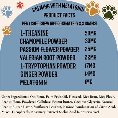 Show full view: Pawssups Calming with Melatonin Chew Supplement for Dogs, 120 count jar slide 5 of 10