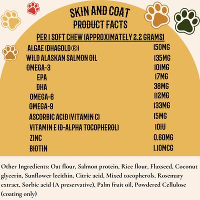 Show full view: Pawssups Skin & Coat Chew Supplement for Dogs, 120 count jar slide 4 of 12