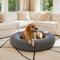 Show in main carousel: LFC PETS Donut Bolster Dog & Cat Bed with Removable Cover, Dark Grey, Large slide 4 of 11