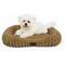 Show in main carousel: LFC PETS Washable Bolster Dog & Cat Bed with Removable Inner Cushion, Khaki, Medium Plus slide 1 of 10