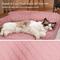 Show in main carousel: LFC PETS Plush Foldable Couch Dog & Cat Bed with Removable Cover, Pink, Small slide 7 of 11