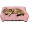 Show in main carousel: LFC PETS Plush Foldable Couch Dog & Cat Bed with Removable Cover, Pink, Small slide 1 of 11