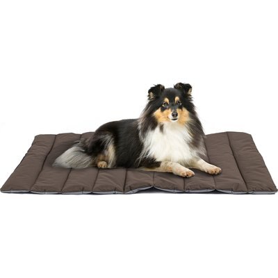 Heeyoo Heeyoo Outdoor Foldable Dog Bed, Brown, Medium
