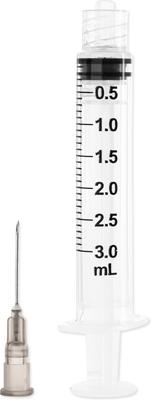 Show full view: UltiCare VetRx Syringes, 3 mL x 22G x 19.5mm (3/4"), Luer Lock, Soft Pack Syringe/Needle Combo, 100 Syringes slide 6 of 6