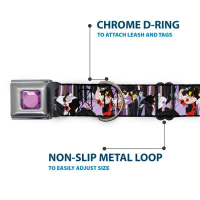 Show full view: Buckle-Down Disney Disney Villains Dog Collar, Small: 9.5 to 13-in neck, 1-in wide slide 5 of 8