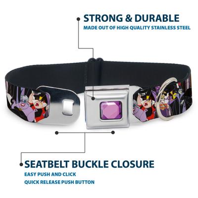 Show full view: Buckle-Down Disney Disney Villains Dog Collar, Small: 9.5 to 13-in neck, 1-in wide slide 4 of 8