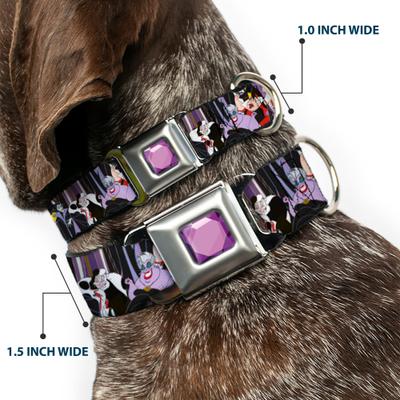 Show full view: Buckle-Down Disney Disney Villains Dog Collar, Small: 9.5 to 13-in neck, 1-in wide slide 2 of 8