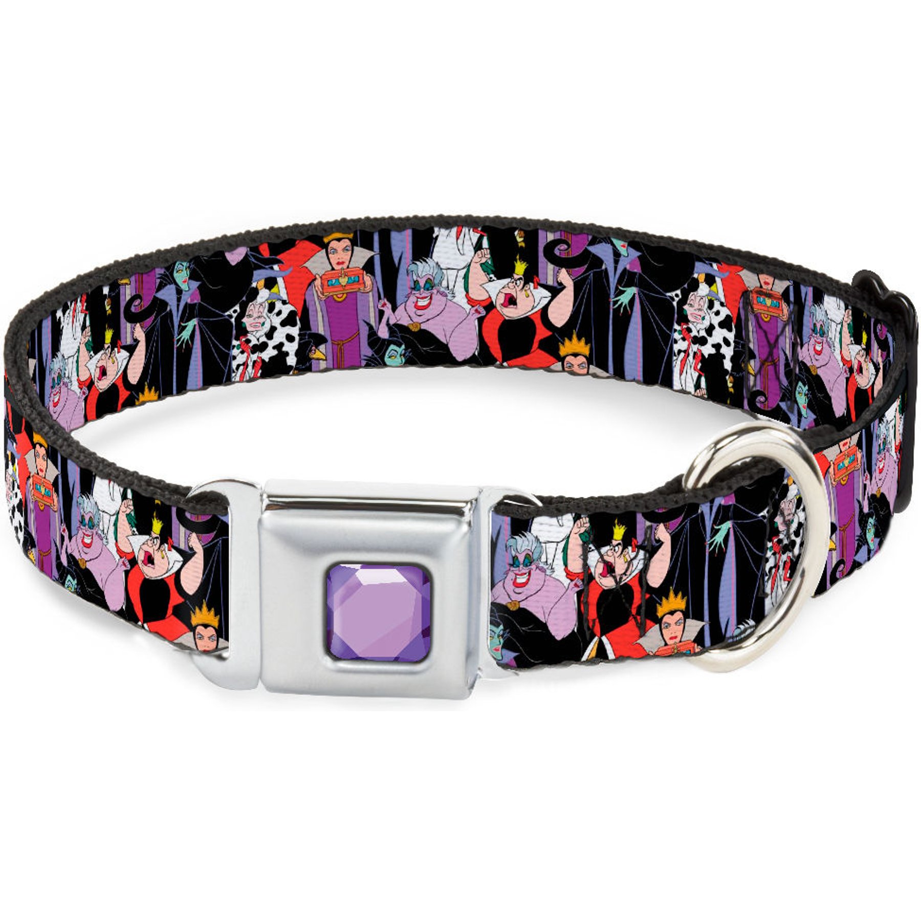 Buckle-Down Disney Disney Villains Dog Collar, Large: 15 to 24-in neck, 1-in wide