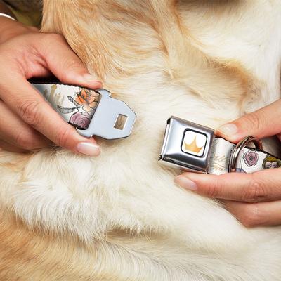 Show full view: Buckle-Down Disney Beauty & the Beast Belle Castle Pose Dog Collar, Medium: 11 to 16.5-in neck, 1-in wide slide 8 of 8