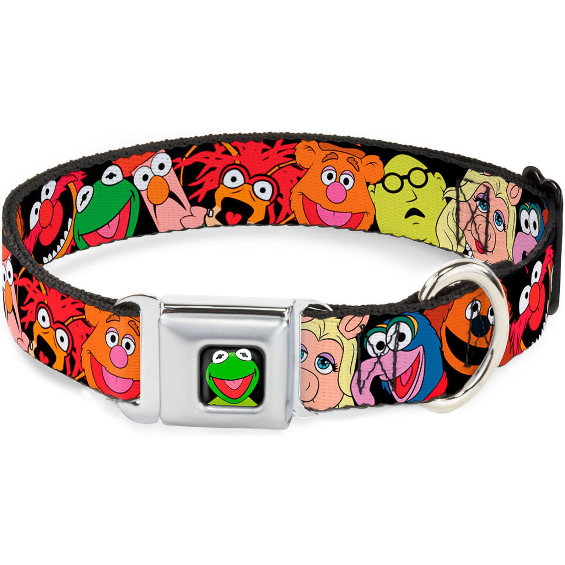 Buckle-Down Disney Muppets Faces Dog Collar, Medium: 16 to 23-in neck, 1.5-in wide