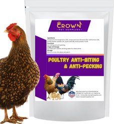 Crown Pet Supplies Anti-Biting & Anti-Pecking Chicken Supplement, 3.53-oz bag