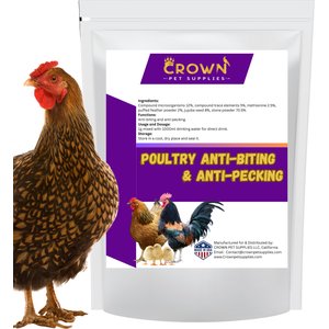 Crown Pet Supplies Anti-Biting & Anti-Pecking Chicken Supplement, 3.53-oz bag