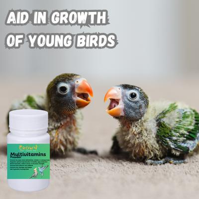 Show full view: Crown Pet Supplies The Perfect Formula Multivitamin Powder Bird Supplement, 2.65-oz bag slide 5 of 7