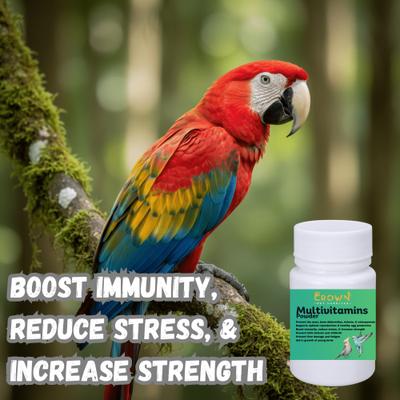 Show full view: Crown Pet Supplies The Perfect Formula Multivitamin Powder Bird Supplement, 2.65-oz bag slide 4 of 7