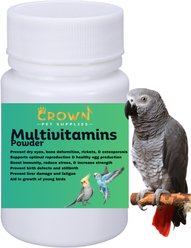 Crown Pet Supplies The Perfect Formula Multivitamin Powder Bird Supplement, 2.65-oz bag