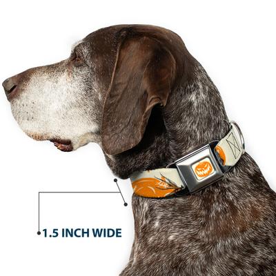 Show full view: Buckle-Down Disney The Nightmare Before Christmas Jack Pose & Pumpkins Dog Collar, Large: 15 to 24-in neck, 1-in wide slide 7 of 8