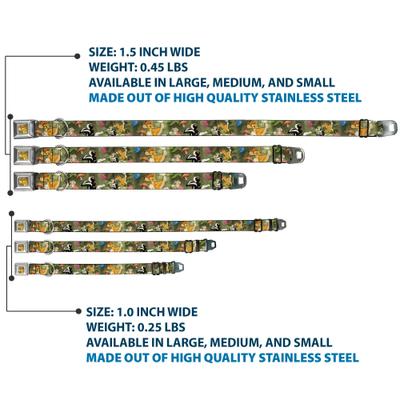 Show full view: Buckle-Down Disney Bambi Friends Scene Dog Collar, Medium: 16 to 23-in neck, 1.5-in wide slide 3 of 8