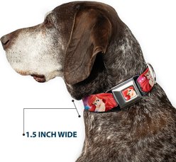 Buckle-Down Disney Ariel Flounder Fish Trio Poses Dog Collar, Medium: 16 to 23-in neck, 1.5-in wide slide 2 of 8