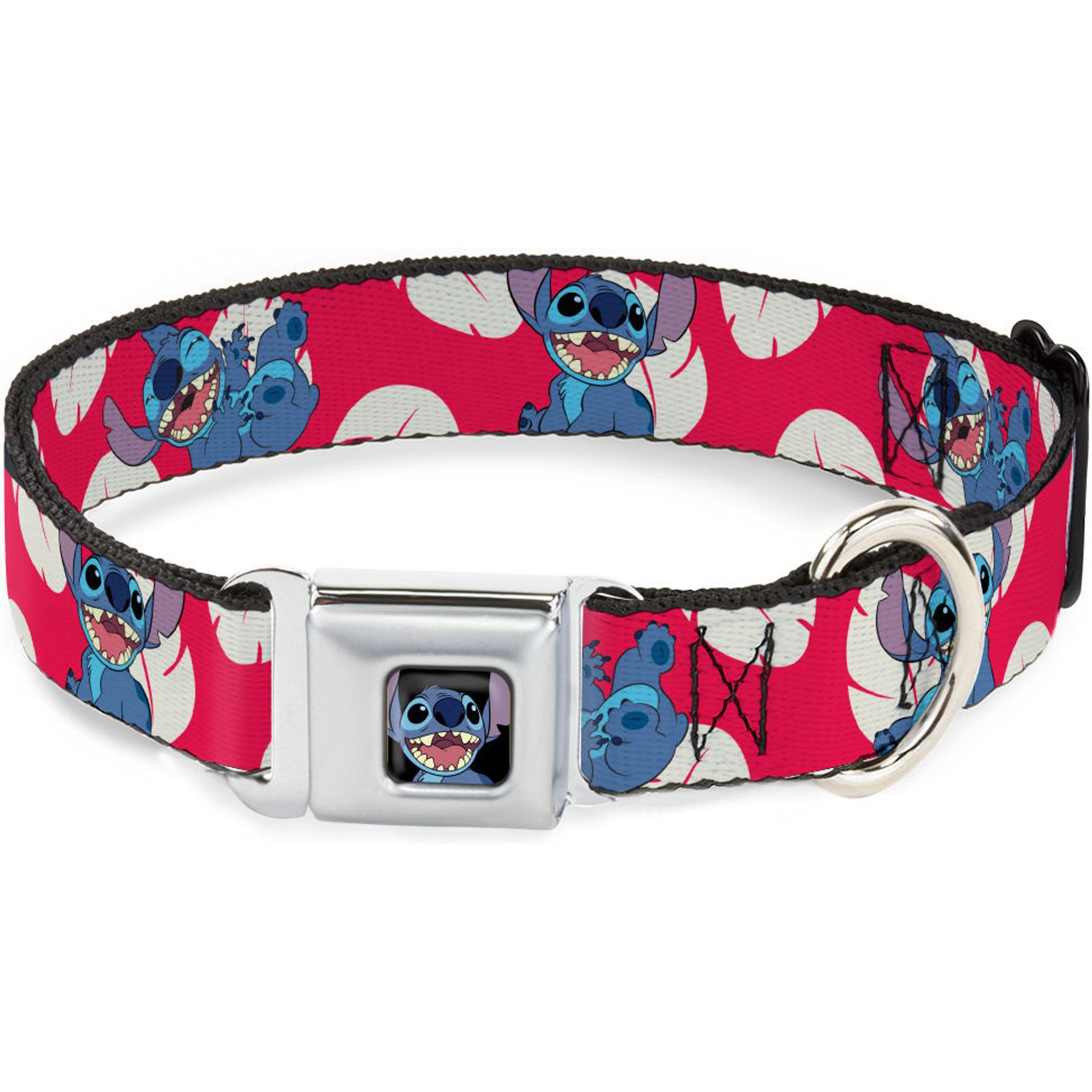 Buckle-Down Disney Lilo & Stitch 4 Poses Dog Collar, Medium: 11 to 16.5-in neck, 1-in wide