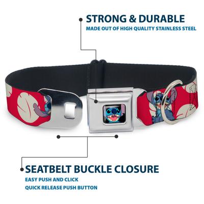 Show full view: Buckle-Down Disney Lilo & Stitch 4 Poses Dog Collar, Large: 20 to 31-in neck, 1.5-in wide slide 4 of 8